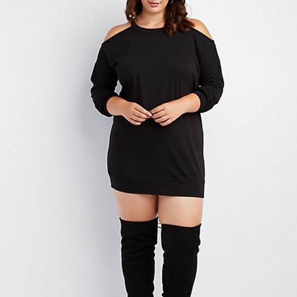plus size cold shoulder hoodie